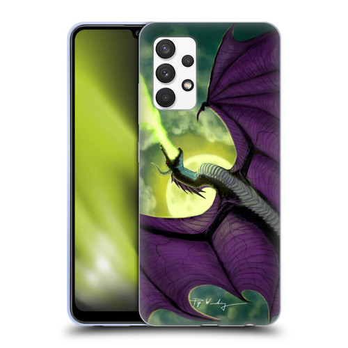 Piya Wannachaiwong Black Dragons Full Moon Soft Gel Case for Samsung Galaxy A32 (2021)
