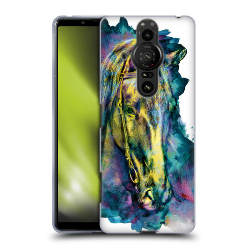 Riza Peker Animals Horse Soft Gel Case for Sony Xperia Pro-I