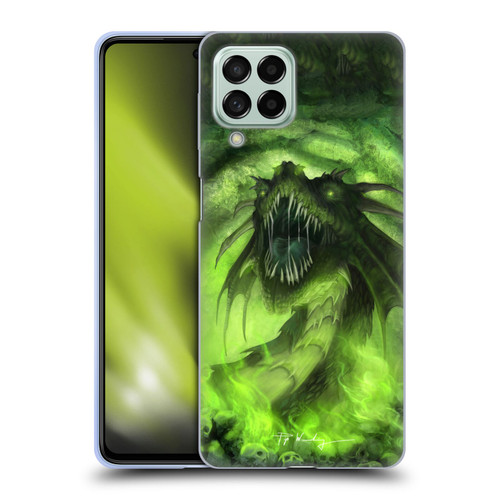 Piya Wannachaiwong Black Dragons Among Skulls Soft Gel Case for Samsung Galaxy M53 (2022)