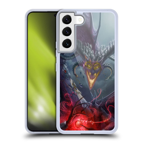 Piya Wannachaiwong Black Dragons Enchanted Soft Gel Case for Samsung Galaxy S22 5G