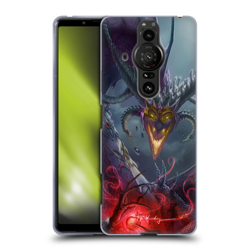 Piya Wannachaiwong Black Dragons Enchanted Soft Gel Case for Sony Xperia Pro-I