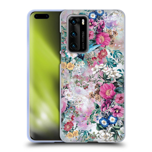 Riza Peker Florals Birds Soft Gel Case for Huawei P40 5G