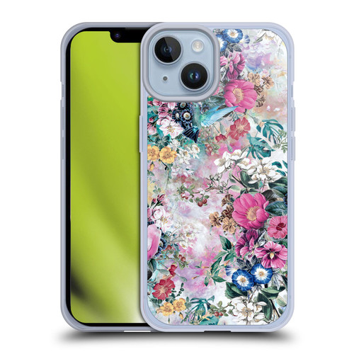 Riza Peker Florals Birds Soft Gel Case for Apple iPhone 14