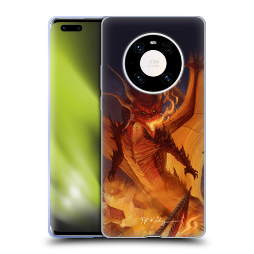 Piya Wannachaiwong Dragons Of Fire Dragonfire Soft Gel Case for Huawei Mate 40 Pro 5G