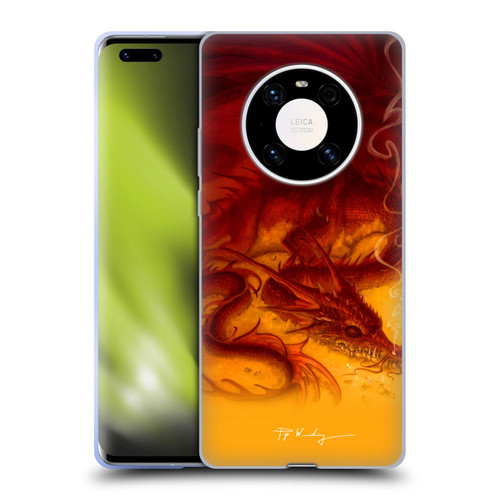 Piya Wannachaiwong Dragons Of Fire Treasure Soft Gel Case for Huawei Mate 40 Pro 5G