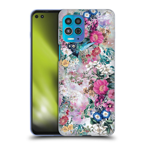 Riza Peker Florals Birds Soft Gel Case for Motorola Moto G100