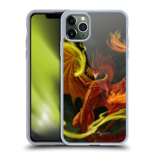 Piya Wannachaiwong Dragons Of Fire Magical Soft Gel Case for Apple iPhone 11 Pro Max