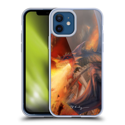 Piya Wannachaiwong Dragons Of Fire Blast Soft Gel Case for Apple iPhone 12 / iPhone 12 Pro
