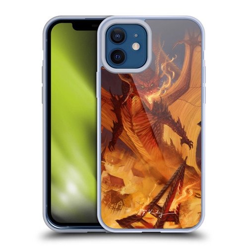 Piya Wannachaiwong Dragons Of Fire Dragonfire Soft Gel Case for Apple iPhone 12 / iPhone 12 Pro