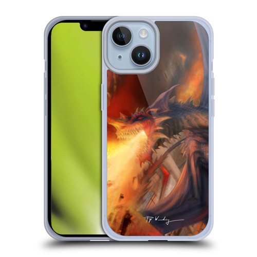 Piya Wannachaiwong Dragons Of Fire Blast Soft Gel Case for Apple iPhone 14