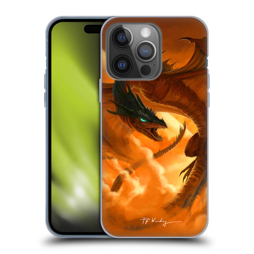 Piya Wannachaiwong Dragons Of Fire Sunrise Soft Gel Case for Apple iPhone 14 Pro