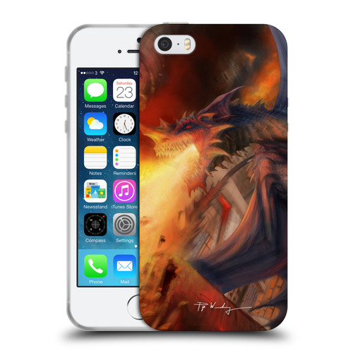 Piya Wannachaiwong Dragons Of Fire Blast Soft Gel Case for Apple iPhone 5 / 5s / iPhone SE 2016