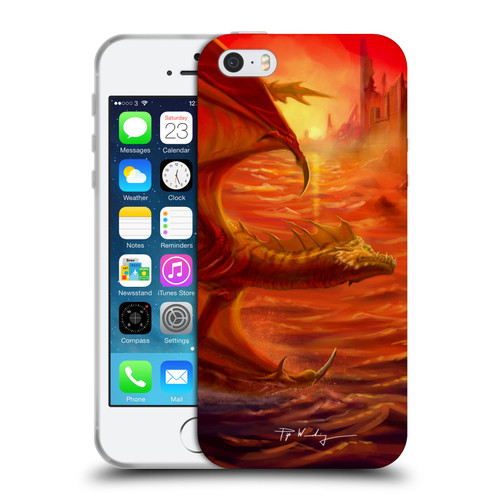 Piya Wannachaiwong Dragons Of Fire Lakeside Soft Gel Case for Apple iPhone 5 / 5s / iPhone SE 2016