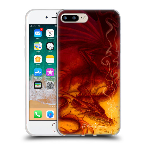 Piya Wannachaiwong Dragons Of Fire Treasure Soft Gel Case for Apple iPhone 7 Plus / iPhone 8 Plus