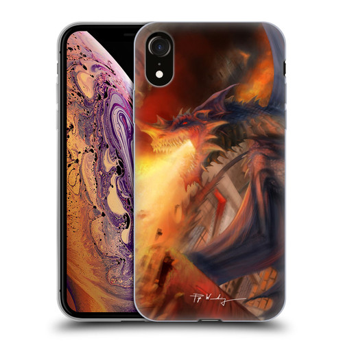 Piya Wannachaiwong Dragons Of Fire Blast Soft Gel Case for Apple iPhone XR