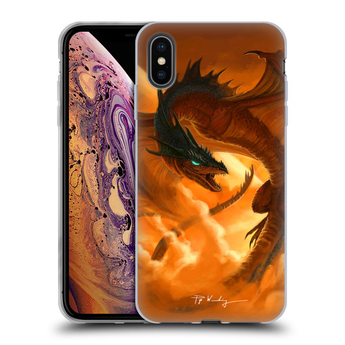 Piya Wannachaiwong Dragons Of Fire Sunrise Soft Gel Case for Apple iPhone XS Max