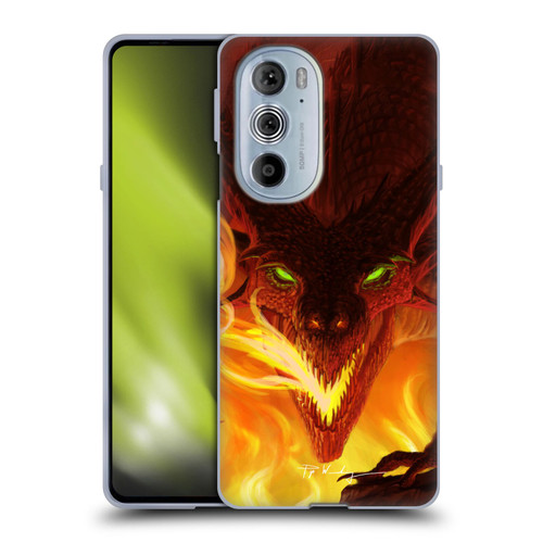 Piya Wannachaiwong Dragons Of Fire Glare Soft Gel Case for Motorola Edge X30
