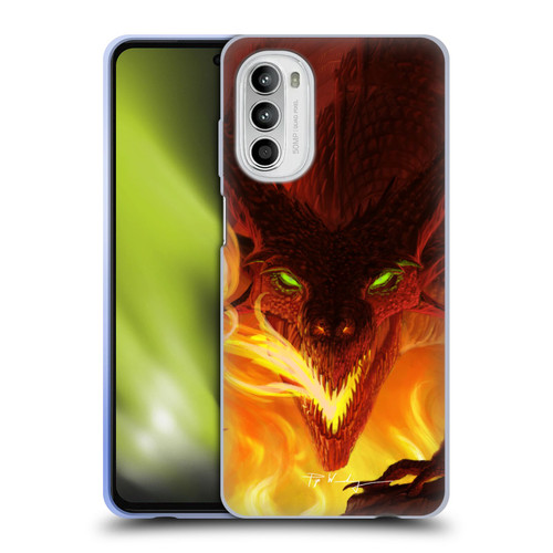 Piya Wannachaiwong Dragons Of Fire Glare Soft Gel Case for Motorola Moto G52