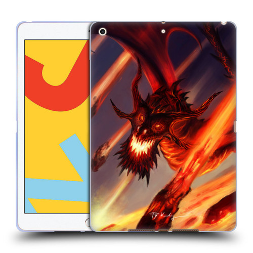 Piya Wannachaiwong Dragons Of Fire Soar Soft Gel Case for Apple iPad 10.2 2019/2020/2021