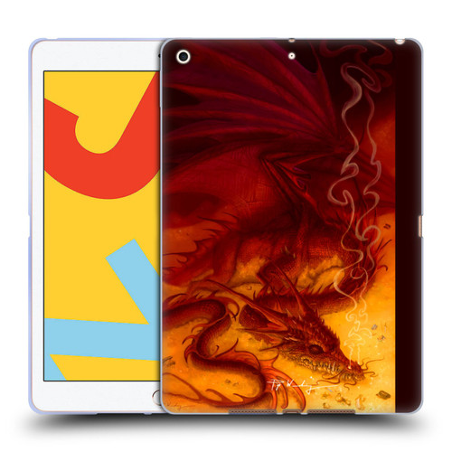Piya Wannachaiwong Dragons Of Fire Treasure Soft Gel Case for Apple iPad 10.2 2019/2020/2021