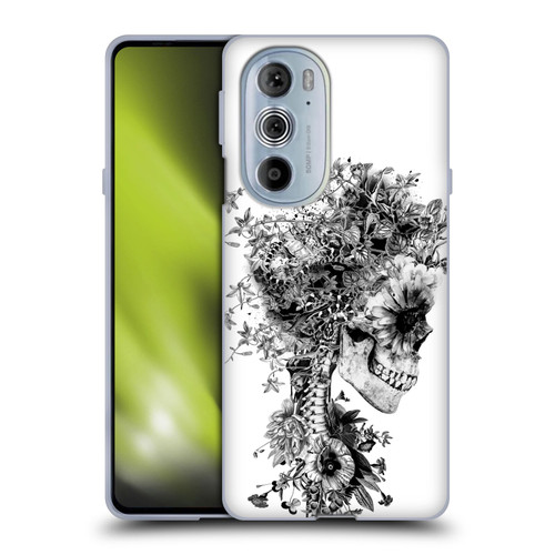 Riza Peker Skulls 6 Black And White Soft Gel Case for Motorola Edge X30