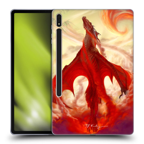 Piya Wannachaiwong Dragons Of Fire Mighty Soft Gel Case for Samsung Galaxy Tab S8 Plus