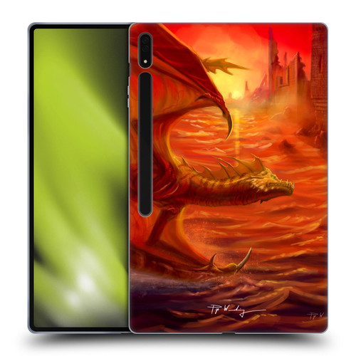 Piya Wannachaiwong Dragons Of Fire Lakeside Soft Gel Case for Samsung Galaxy Tab S8 Ultra