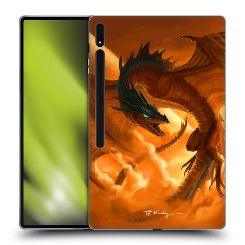 Piya Wannachaiwong Dragons Of Fire Sunrise Soft Gel Case for Samsung Galaxy Tab S8 Ultra