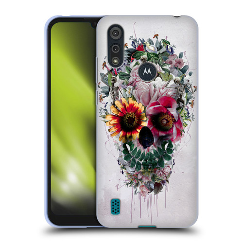 Riza Peker Skulls 6 Sugar Soft Gel Case for Motorola Moto E6s (2020)