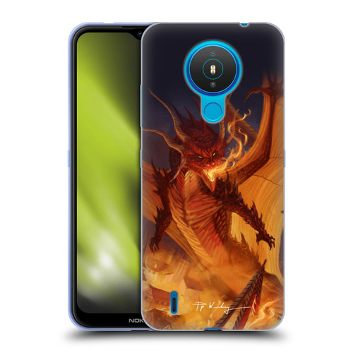 Piya Wannachaiwong Dragons Of Fire Dragonfire Soft Gel Case for Nokia 1.4