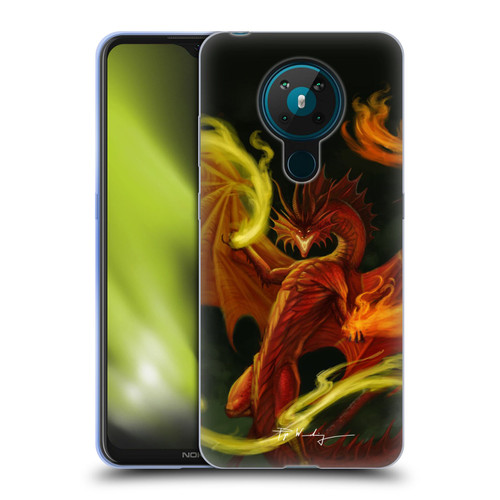 Piya Wannachaiwong Dragons Of Fire Magical Soft Gel Case for Nokia 5.3