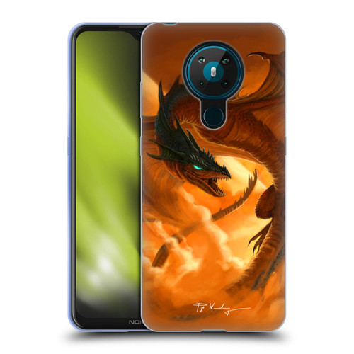 Piya Wannachaiwong Dragons Of Fire Sunrise Soft Gel Case for Nokia 5.3