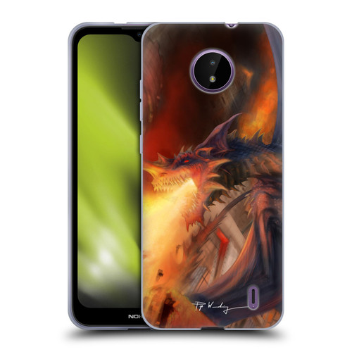 Piya Wannachaiwong Dragons Of Fire Blast Soft Gel Case for Nokia C10 / C20