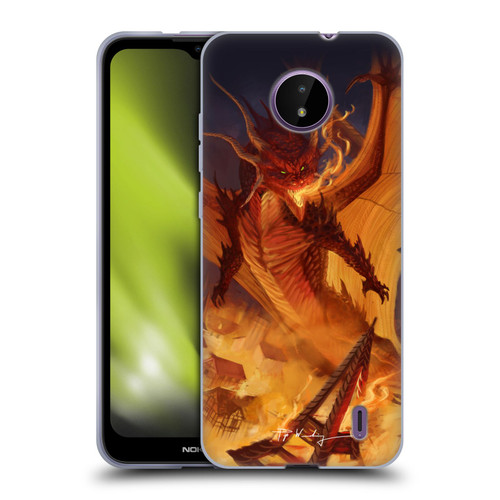 Piya Wannachaiwong Dragons Of Fire Dragonfire Soft Gel Case for Nokia C10 / C20