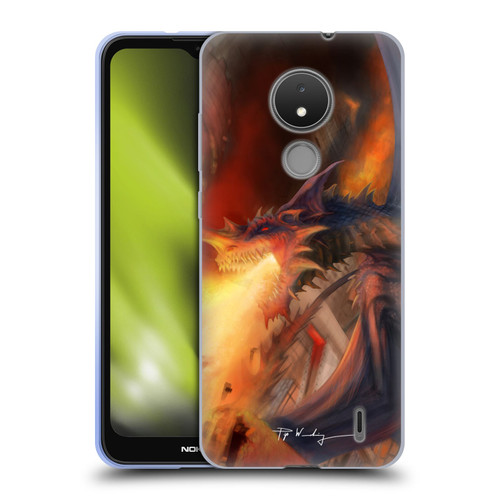 Piya Wannachaiwong Dragons Of Fire Blast Soft Gel Case for Nokia C21