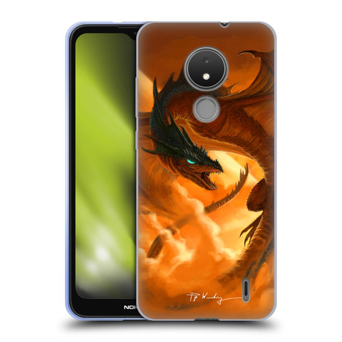 Piya Wannachaiwong Dragons Of Fire Sunrise Soft Gel Case for Nokia C21