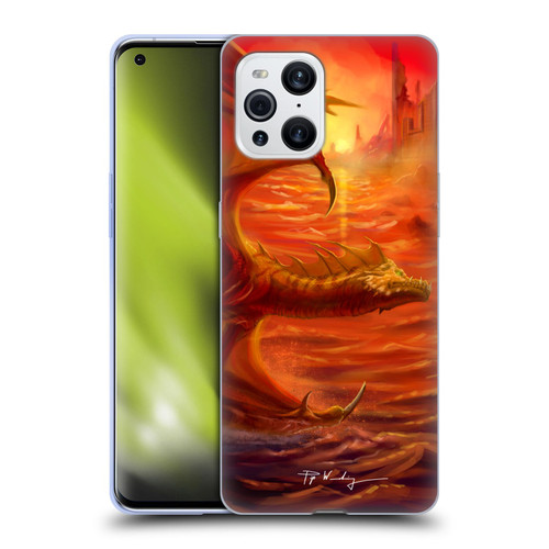 Piya Wannachaiwong Dragons Of Fire Lakeside Soft Gel Case for OPPO Find X3 / Pro