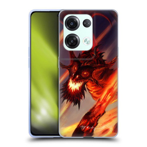 Piya Wannachaiwong Dragons Of Fire Soar Soft Gel Case for OPPO Reno8 Pro