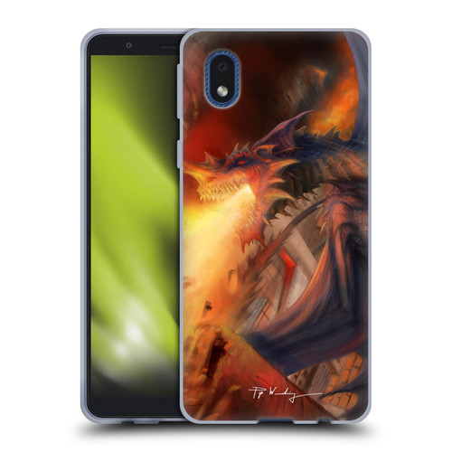 Piya Wannachaiwong Dragons Of Fire Blast Soft Gel Case for Samsung Galaxy A01 Core (2020)