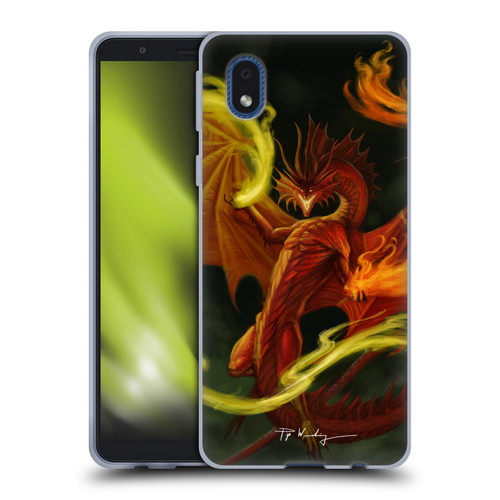 Piya Wannachaiwong Dragons Of Fire Magical Soft Gel Case for Samsung Galaxy A01 Core (2020)