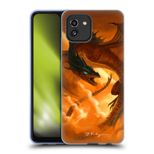 Piya Wannachaiwong Dragons Of Fire Sunrise Soft Gel Case for Samsung Galaxy A03 (2021)