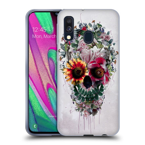 Riza Peker Skulls 6 Sugar Soft Gel Case for Samsung Galaxy A40 (2019)
