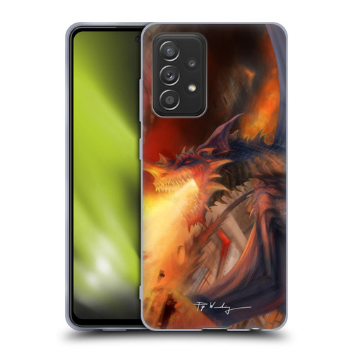 Piya Wannachaiwong Dragons Of Fire Blast Soft Gel Case for Samsung Galaxy A52 / A52s / 5G (2021)