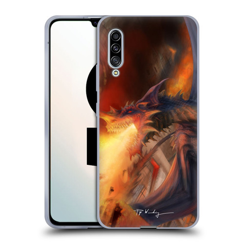 Piya Wannachaiwong Dragons Of Fire Blast Soft Gel Case for Samsung Galaxy A90 5G (2019)