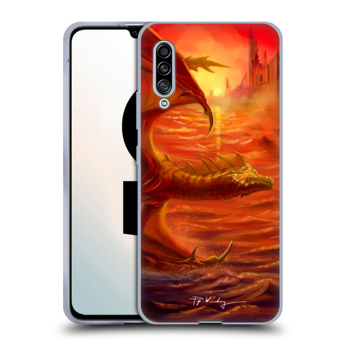 Piya Wannachaiwong Dragons Of Fire Lakeside Soft Gel Case for Samsung Galaxy A90 5G (2019)