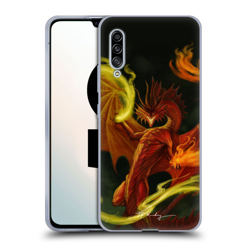 Piya Wannachaiwong Dragons Of Fire Magical Soft Gel Case for Samsung Galaxy A90 5G (2019)
