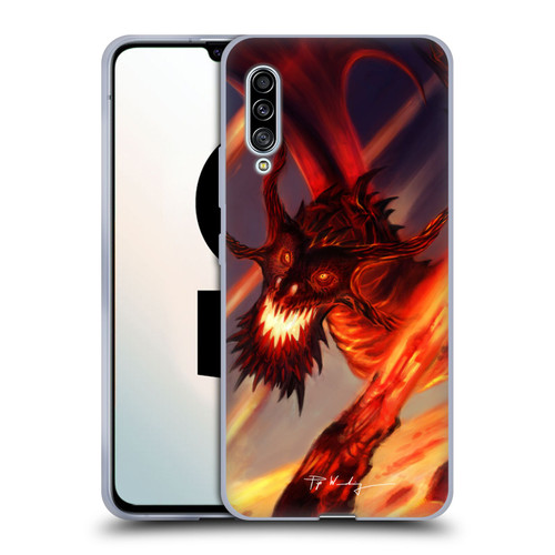 Piya Wannachaiwong Dragons Of Fire Soar Soft Gel Case for Samsung Galaxy A90 5G (2019)