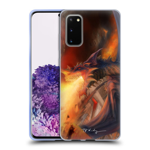 Piya Wannachaiwong Dragons Of Fire Blast Soft Gel Case for Samsung Galaxy S20 / S20 5G