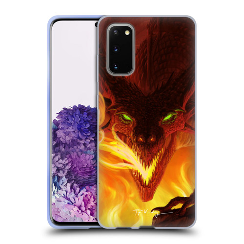 Piya Wannachaiwong Dragons Of Fire Glare Soft Gel Case for Samsung Galaxy S20 / S20 5G