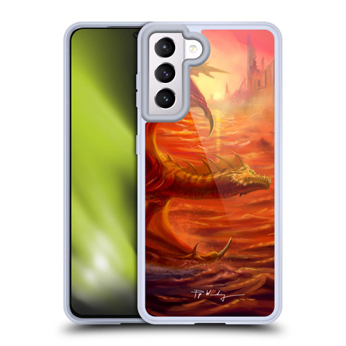 Piya Wannachaiwong Dragons Of Fire Lakeside Soft Gel Case for Samsung Galaxy S21 5G